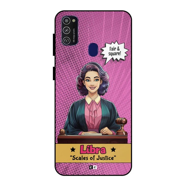 Libra Justice Metal Back Case for Galaxy M30s
