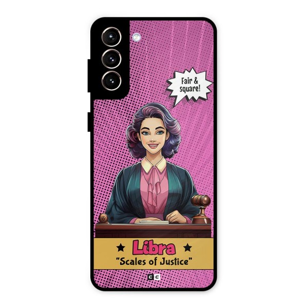 Libra Justice Metal Back Case for Galaxy S21 Plus
