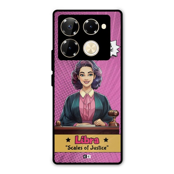 Libra Justice Metal Back Case for Infinix Note 40 Pro Plus