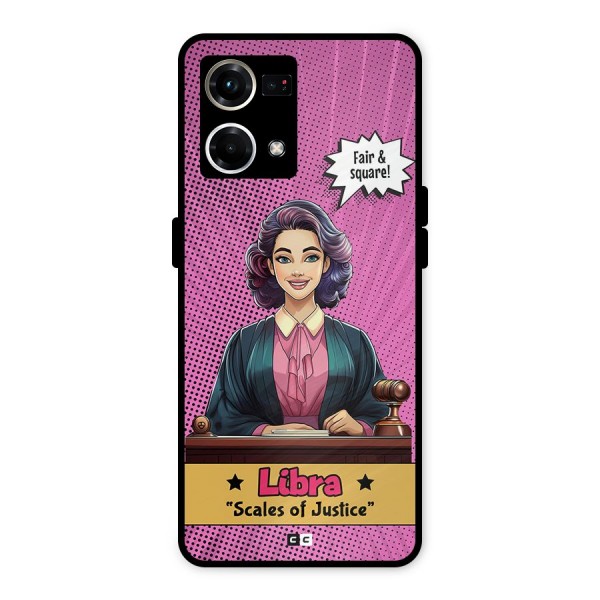 Libra Justice Metal Back Case for Oppo F21s Pro 4G