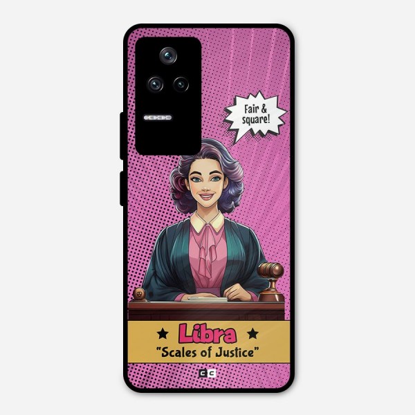 Libra Justice Metal Back Case for Poco F4 5G