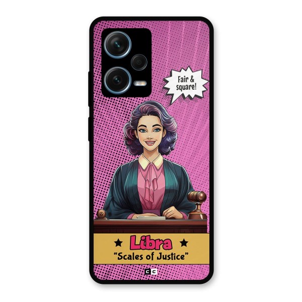 Libra Justice Metal Back Case for Redmi Note 12 Pro Plus 5G
