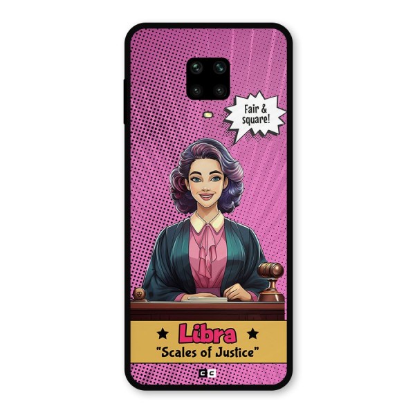 Libra Justice Metal Back Case for Redmi Note 9 Pro Max