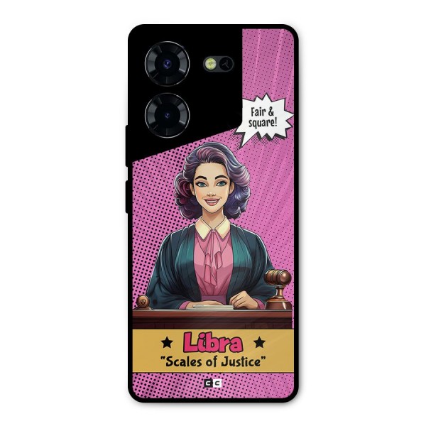 Libra Justice Metal Back Case for Tecno Pova 5 Pro 5G