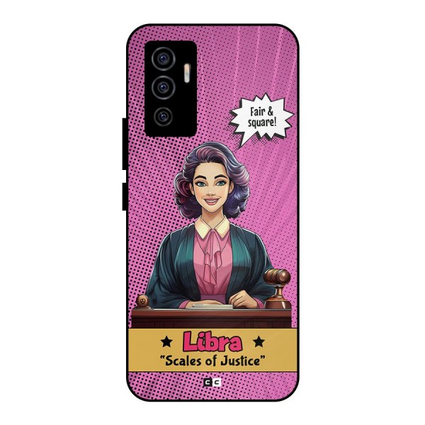 Libra Justice Metal Back Case for Vivo V23e