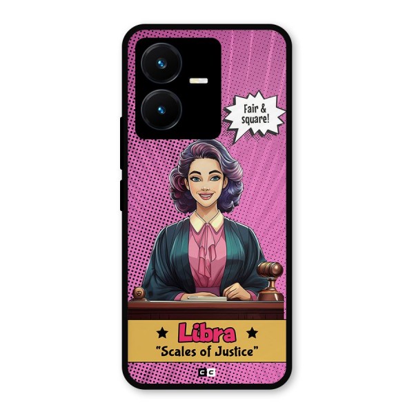 Libra Justice Metal Back Case for Vivo Y22