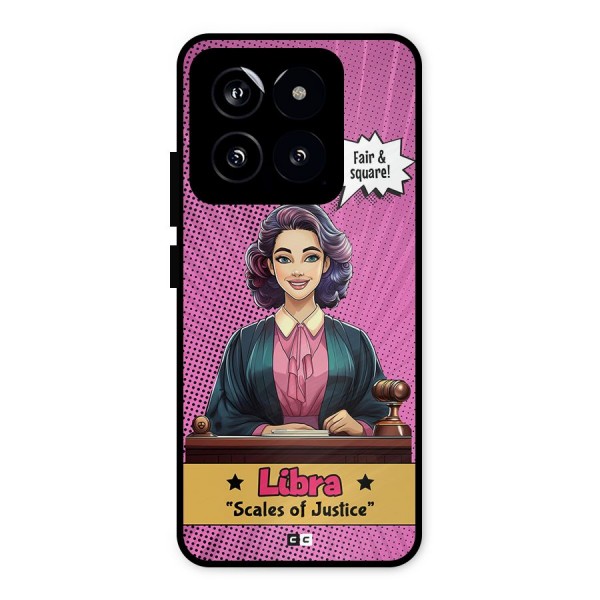 Libra Justice Metal Back Case for Xiaomi 14