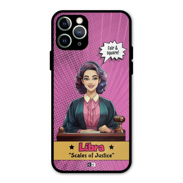 Libra Justice Metal Back Case for iPhone 11 Pro Max