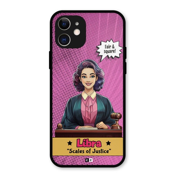Libra Justice Metal Back Case for iPhone 12