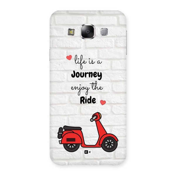 Life Is A Journey Back Case for Galaxy E5