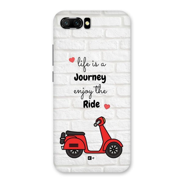 Life Is A Journey Back Case for Honor 10