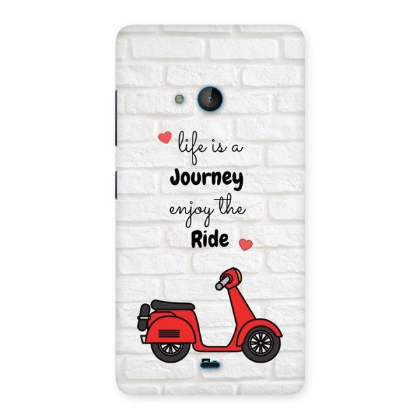 Life Is A Journey Back Case for Lumia 540