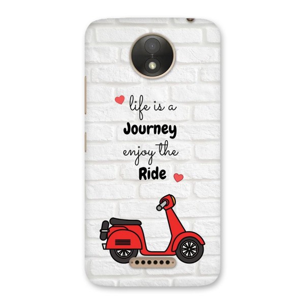 Life Is A Journey Back Case for Moto C Plus
