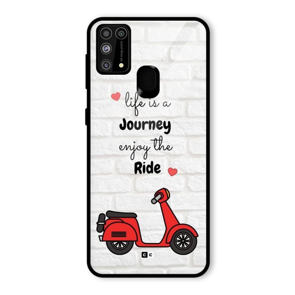 Life Is A Journey Glass Back Case for Galaxy F41