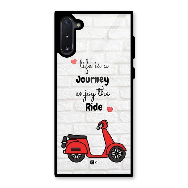 Life Is A Journey Glass Back Case for Galaxy Note 10