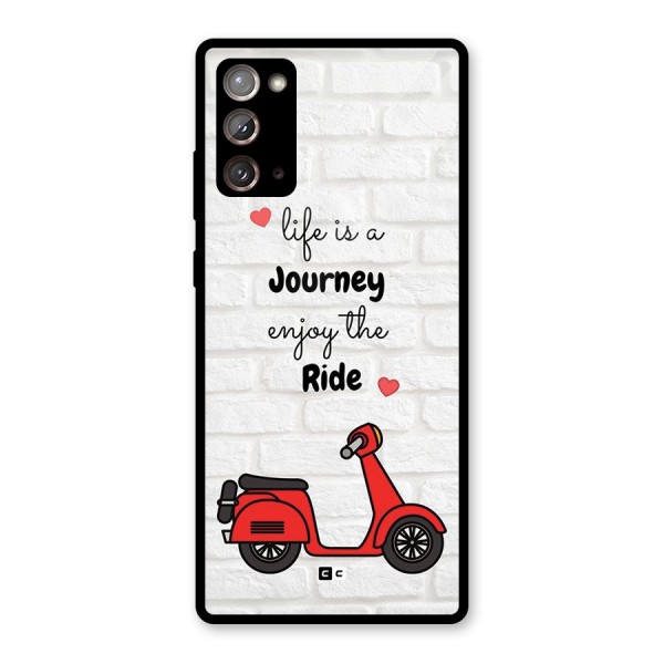 Life Is A Journey Glass Back Case for Galaxy Note 20