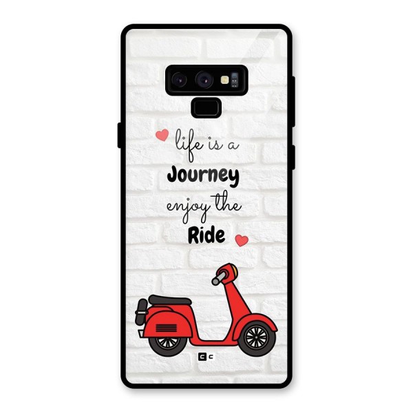 Life Is A Journey Glass Back Case for Galaxy Note 9