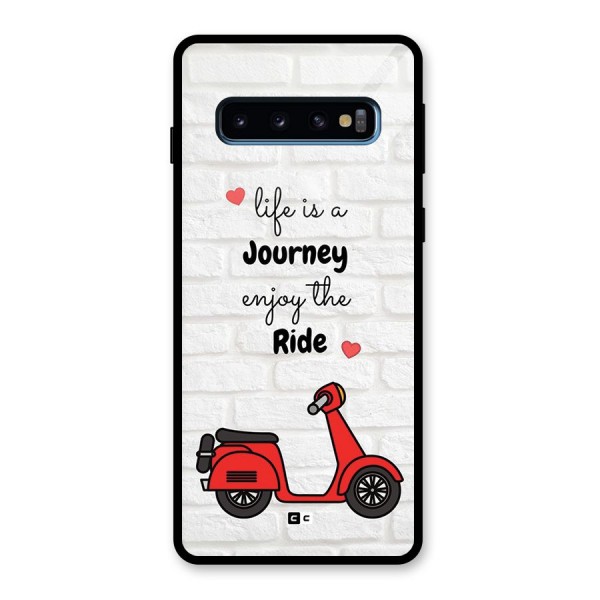 Life Is A Journey Glass Back Case for Galaxy S10