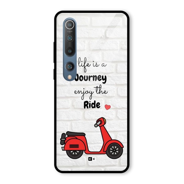 Life Is A Journey Glass Back Case for Mi 10