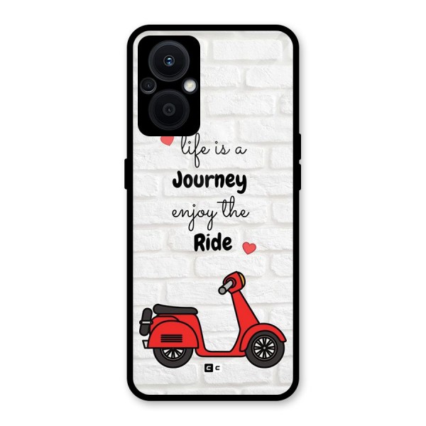 Life Is A Journey Glass Back Case for Oppo F21s Pro 5G