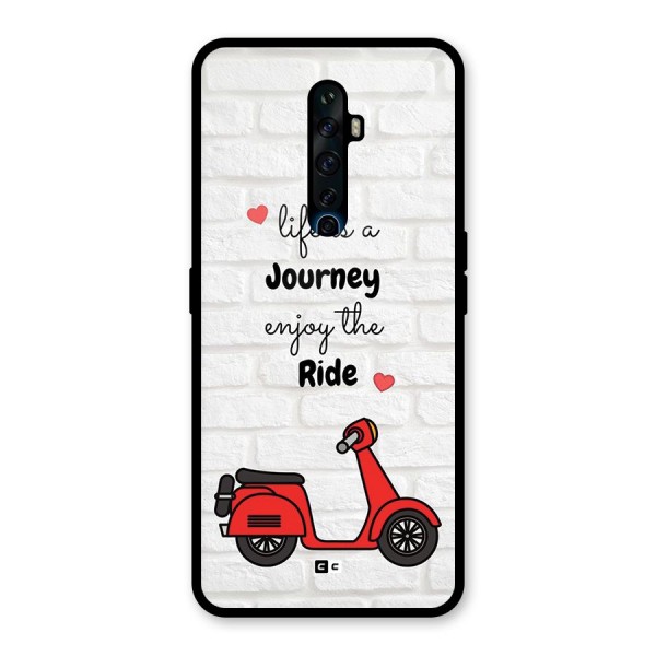 Life Is A Journey Glass Back Case for Oppo Reno2 F
