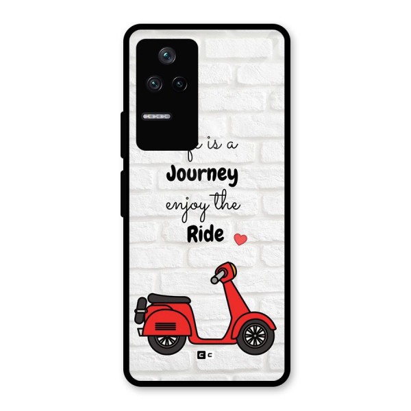 Life Is A Journey Glass Back Case for Poco F4 5G