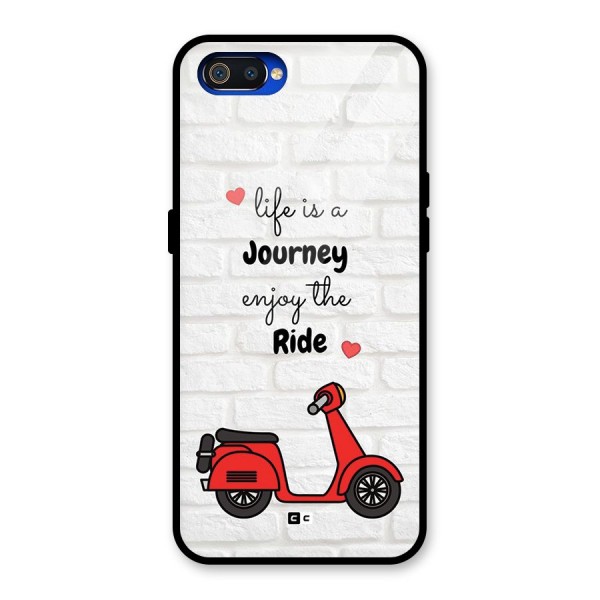 Life Is A Journey Glass Back Case for Realme C2