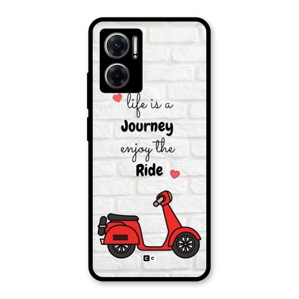 Life Is A Journey Glass Back Case for Redmi 11 Prime 5G