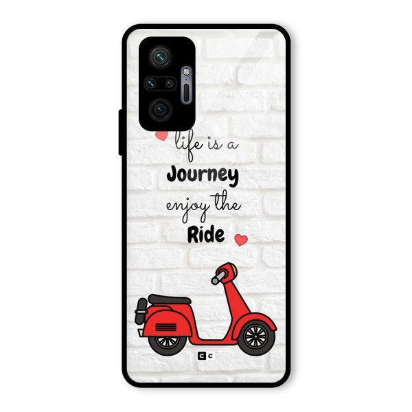 Life Is A Journey Glass Back Case for Redmi Note 10 Pro Max