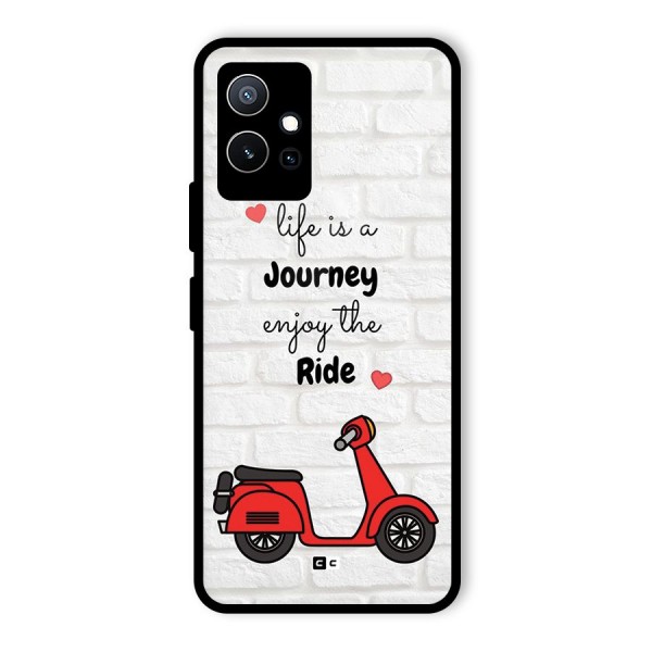 Life Is A Journey Glass Back Case for Vivo T1 5G