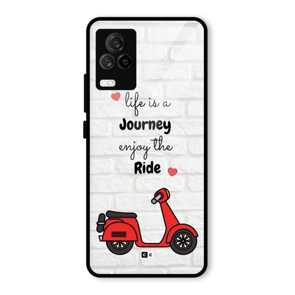 Life Is A Journey Glass Back Case for Vivo iQOO 7 Legend 5G