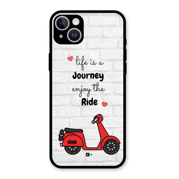 Life Is A Journey Glass Back Case for iPhone 14 Plus