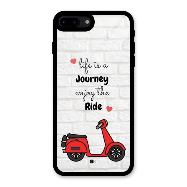 Life Is A Journey Glass Back Case for iPhone 7 Plus