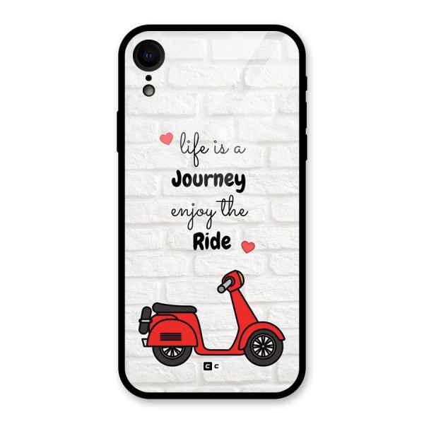 Life Is A Journey Glass Back Case for iPhone XR