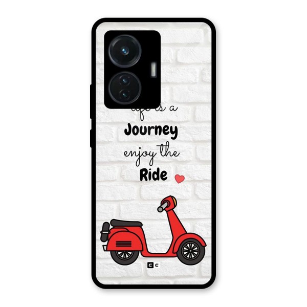 Life Is A Journey Glass Back Case for iQOO Z6 44W