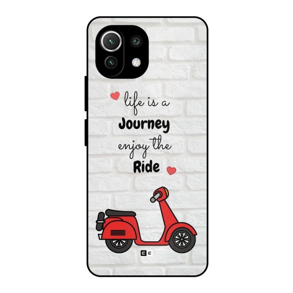 Life Is A Journey Metal Back Case for Mi 11 Lite