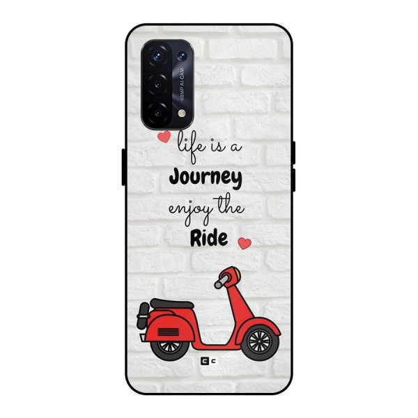 Life Is A Journey Metal Back Case for Oppo A74 5G