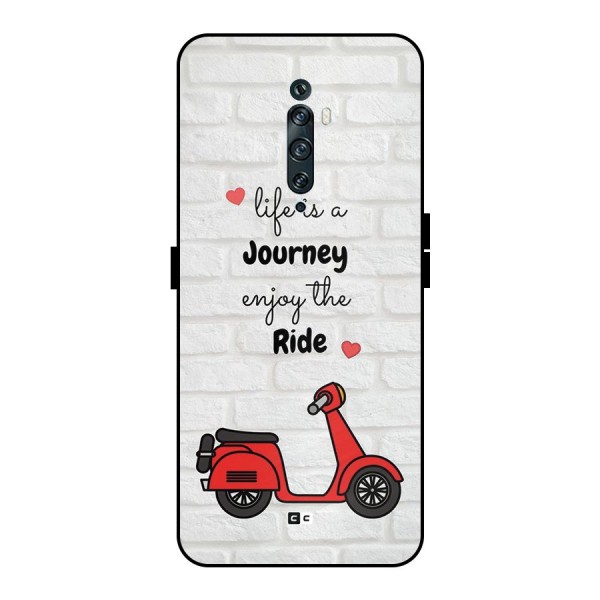 Life Is A Journey Metal Back Case for Oppo Reno2 F
