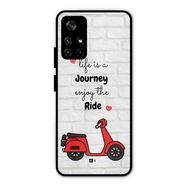 Life Is A Journey Metal Back Case for Poco M4 Pro 5G