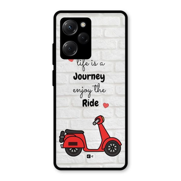 Life Is A Journey Metal Back Case for Poco X5 Pro