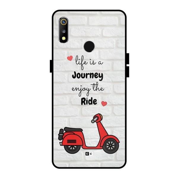 Life Is A Journey Metal Back Case for Realme 3i