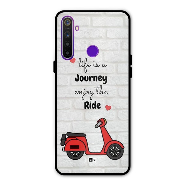 Life Is A Journey Metal Back Case for Realme 5
