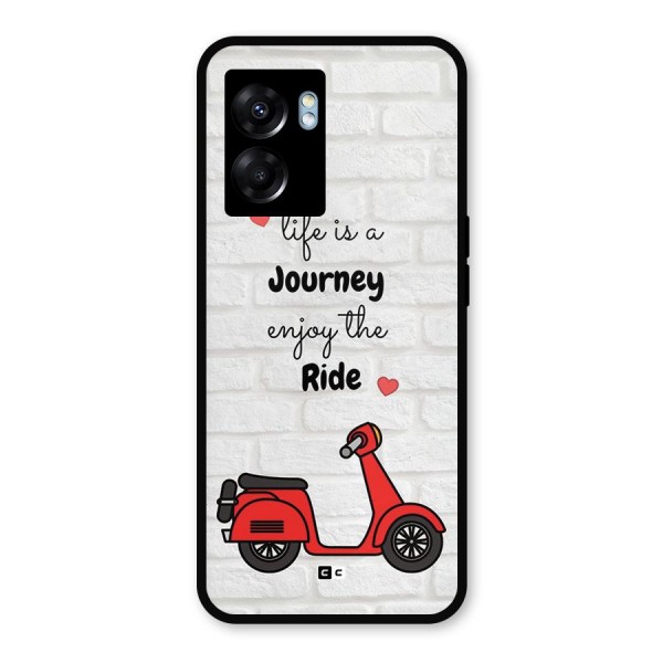 Life Is A Journey Metal Back Case for Realme Narzo 50 5G