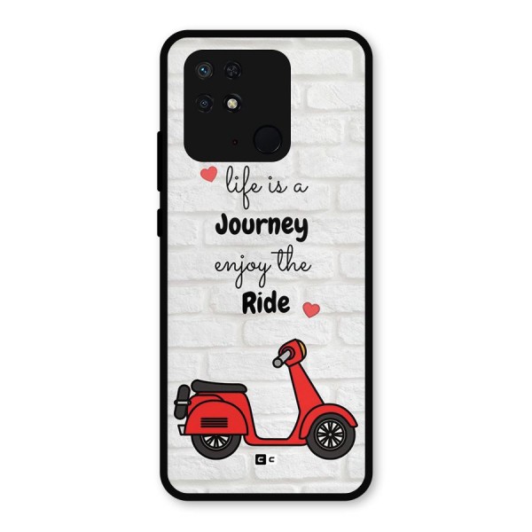 Life Is A Journey Metal Back Case for Redmi 10 Power