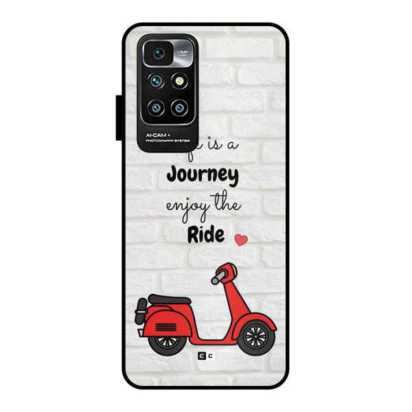 Life Is A Journey Metal Back Case for Redmi 10 Prime