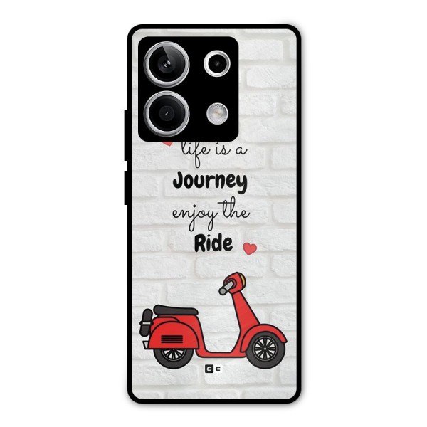 Life Is A Journey Metal Back Case for Redmi Note 13 5G