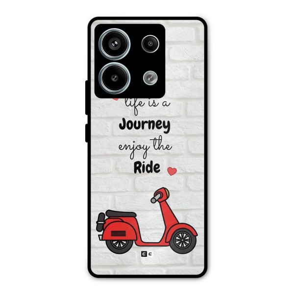 Life Is A Journey Metal Back Case for Redmi Note 13 Pro 5G