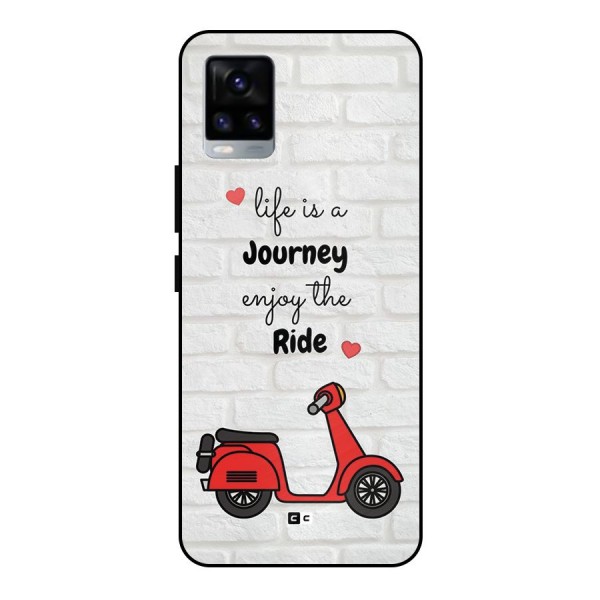 Life Is A Journey Metal Back Case for Vivo V20
