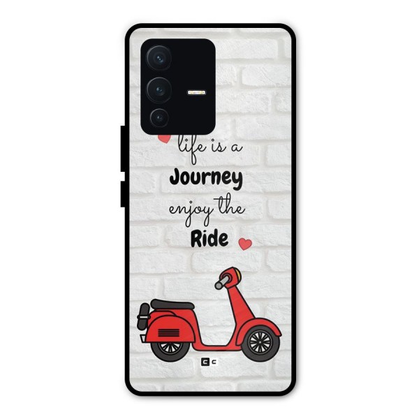 Life Is A Journey Metal Back Case for Vivo V23 Pro