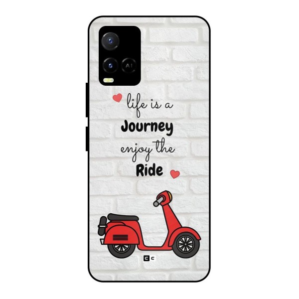 Life Is A Journey Metal Back Case for Vivo Y21 2021